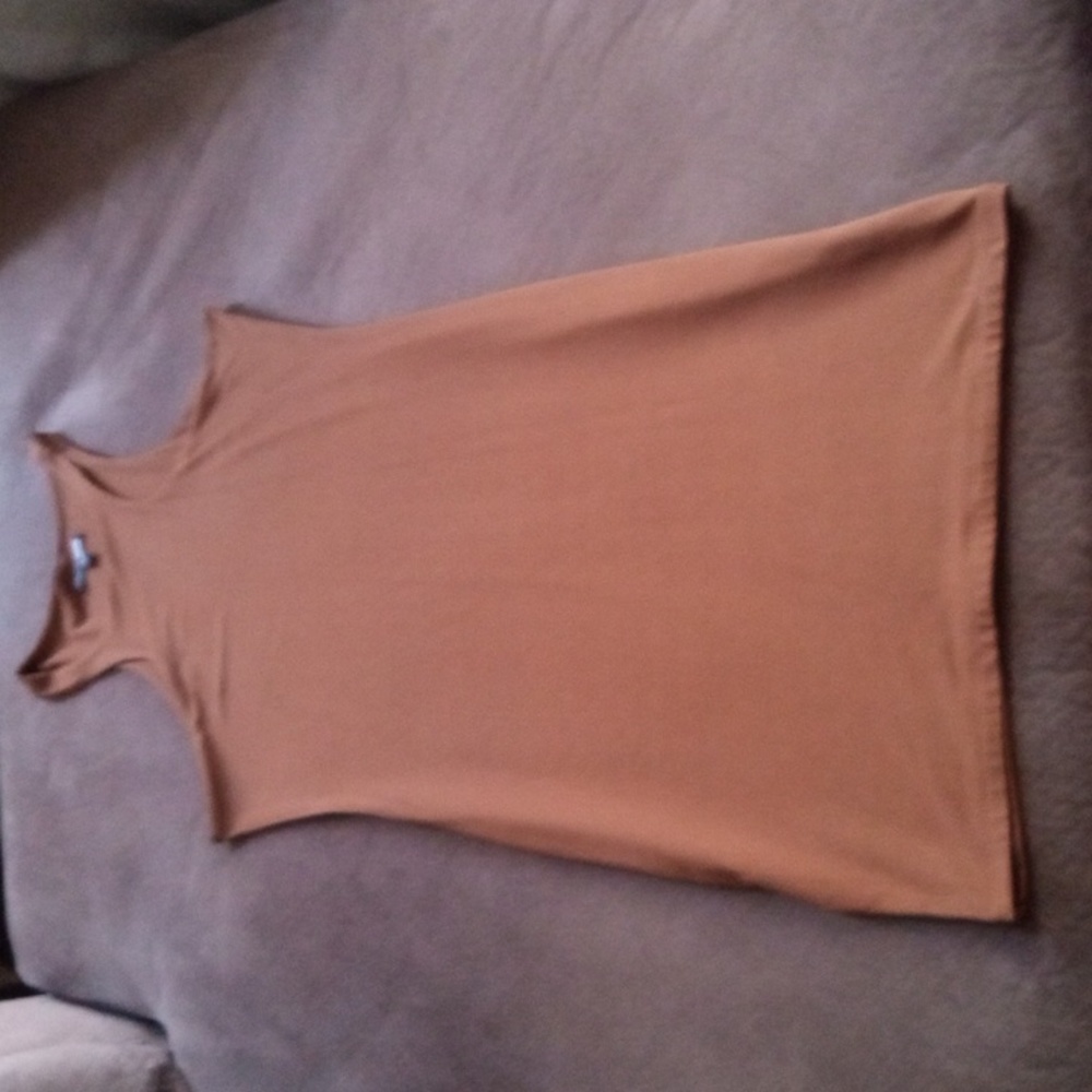 Chocolate colored Dress Large with stretch material